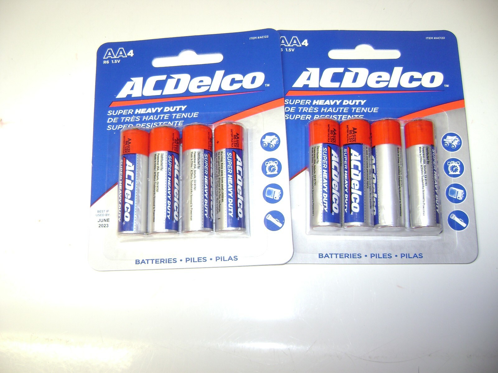AA Batteries Super Heavy Duty 4 Count Pack ACDelco NEW ( 2 Packs )  JUNE 2026-image