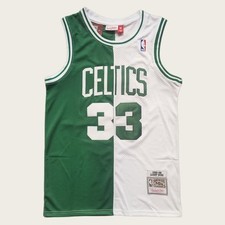 Larry Bird Jersey 33 Boston Throwback Jersey Celtics Men's green/White.S-2XL