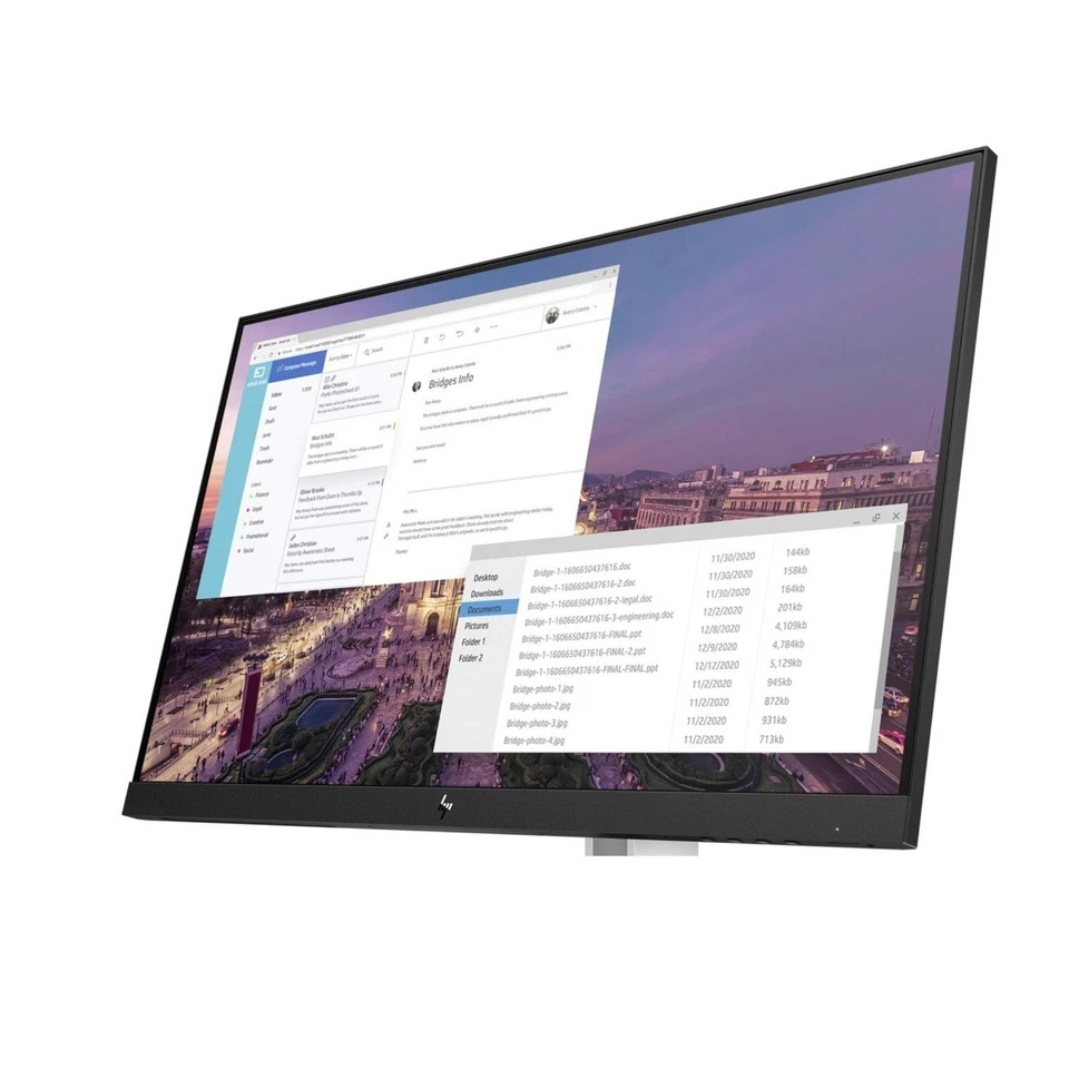 HP E23 G4 23" Monitor Borderless with NoStand/WithStand Dual,Tri Bundles - Image 3 of 4
