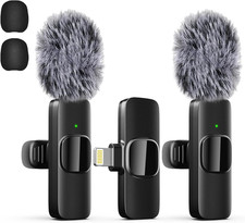 Professional Wireless Lavalier Lapel Microphone for Iphone, Ipad, Mini Video Rec