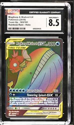 Magikarp & Wailord-GX graded CGC 8.5 for sale on eBay