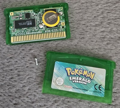 Pokémon Smaragd Version Nintendo Gameboy Advance Original UK PAL Neue Batterie 