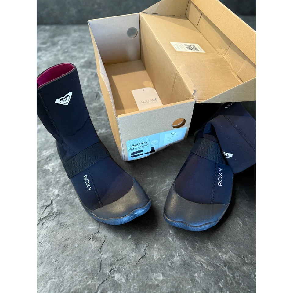 Botas de traje de neopreno Roxy Swell Series 3 mm punta redonda para mujer talla 9 botines de surf Foto 2 de 4