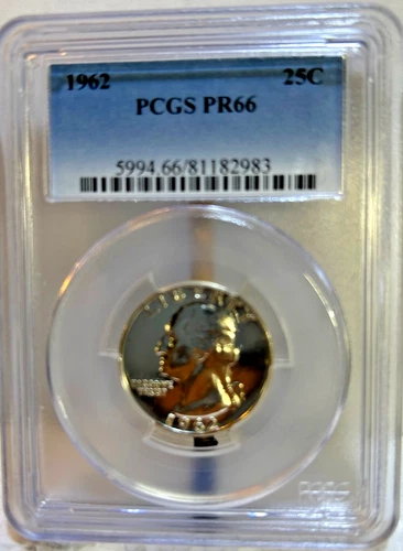 1962 Silver Washington Quarter PR66 PCGS, Bright White Coin!!