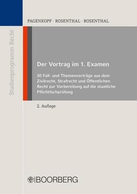 Der Vortrag im 1. Examen Anuschka Rosenthal