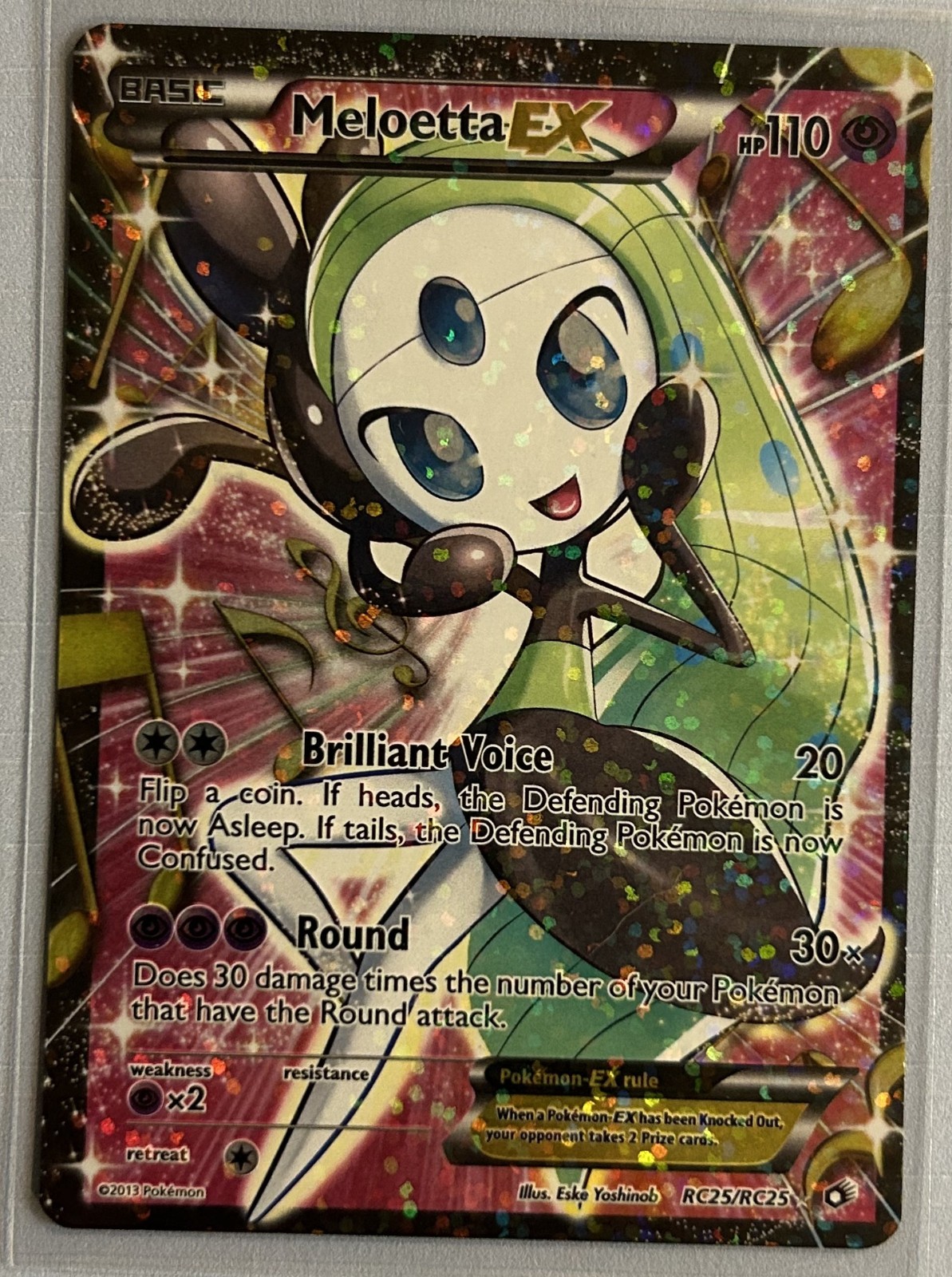 Meloetta EX - RC25/RC25 - Pokemon Legendary Treasures Radiant Collection MP