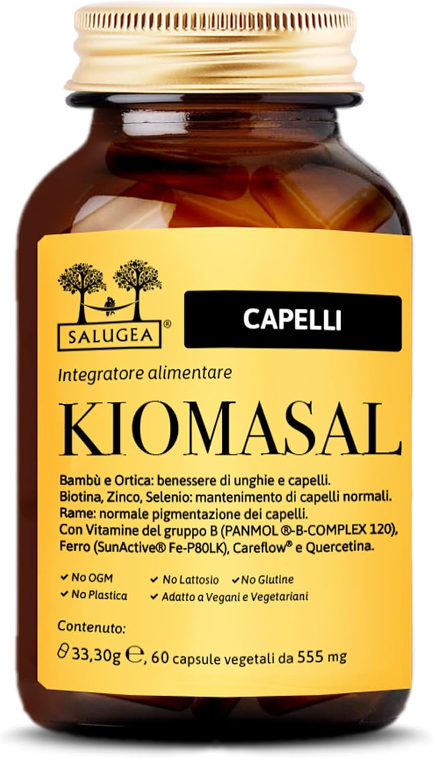 Kiomasal Salugea: Integratore Naturale Capelli e Unghie con Vitamina B e Ferro