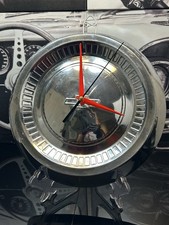 Genuine Late 1960s Chevy Chevelle 10.5 Folk Art Hubcap Quartz Wall Clock