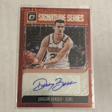 2018-19 Donruss Optic Dragan Bender Signature Series Auto Autograph Red Mojo