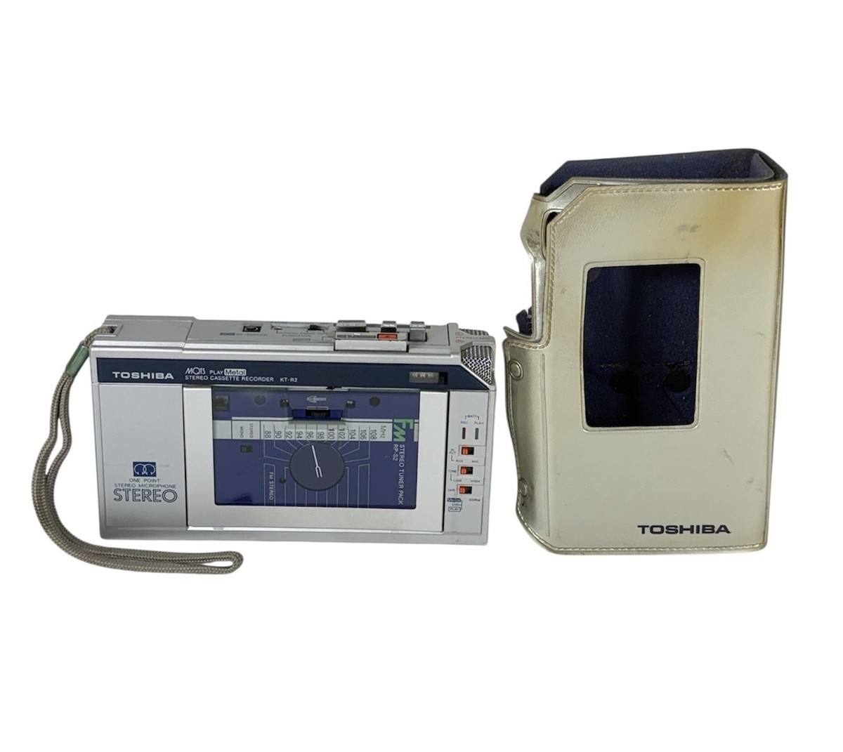 TOSHIBA 東芝 KT-R2　カセットレコーダー Toshiba KT-R2 Stereo Cassette Recorder with RP-S2 FM Tuner Pack