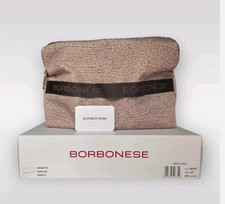 Borbonese borsa pochette beauty con logo NUOVO