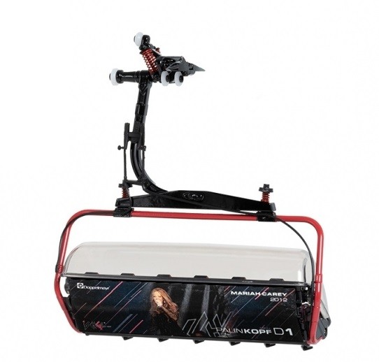 Télésiège Ischgl Jägerndorfer réplique de collection 1/32 en plastique injecté