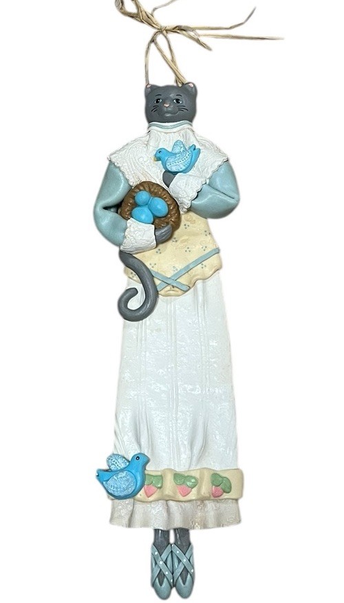 Cynthia Madrid Medio Oeste de Cañón Cataratas Arte Colgante de Pared Gatito Gato Pájaro Nido