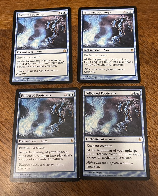 4x Followed Footsteps, Ravnica Rare, MTG
