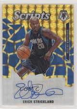 2019-20 Panini Mosaic Scripts Gold Prizm 14/25 Erick Strickland #SC-EST Auto 1u6