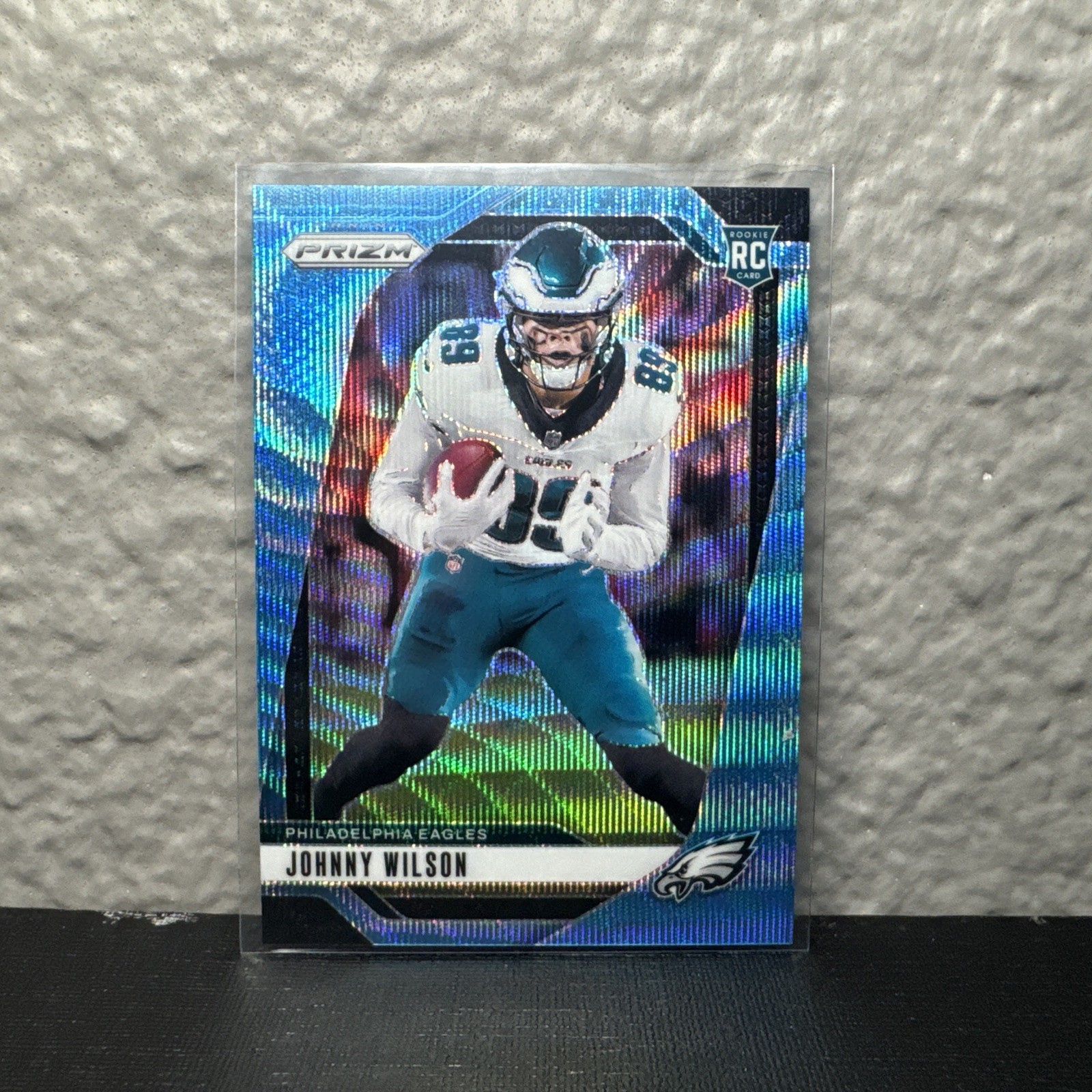 JOHNNY WILSON JR 2024 Panini Prizm Blue Wave Refractor /230 #355 RC Rookie