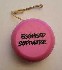 1980s Egghead Software Microsoft Home Yo-Yo Pink Vintage Collectors NEAT