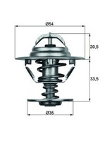 Neu - Mahle TX883D Thermostat, KüHlmittel FüR Audi Austin Daimler Hyundai Saab