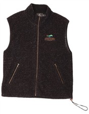 Wilson Mens Fleece Gilet UK 40 Large Black Flecked CJ09
