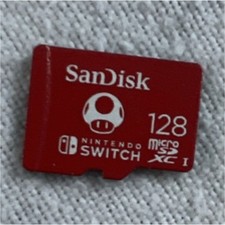 SanDisk 128GB microSDXC UHS-I Red Memory Card for Nintendo Switch High Speed