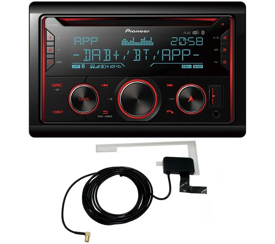 Pioneer 2DIN MP3 DAB USB CD Bluetooth Autoradio für Mazda 626 99-02 MPV 96-99 MX - Bild 2 von 4