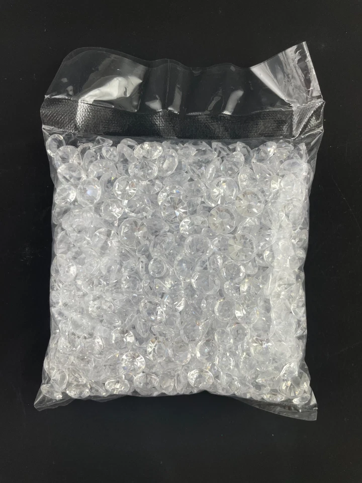 AL POR MAYOR - LOTE DE 6 Cuentas Acrílicas Diamantes Dispersas Florero Rellenos Boda Foto 2 de 3