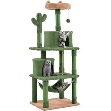 Yaheetech 62in Cactus Cat Tree Tower for Indoor Cats with Scratching Posts