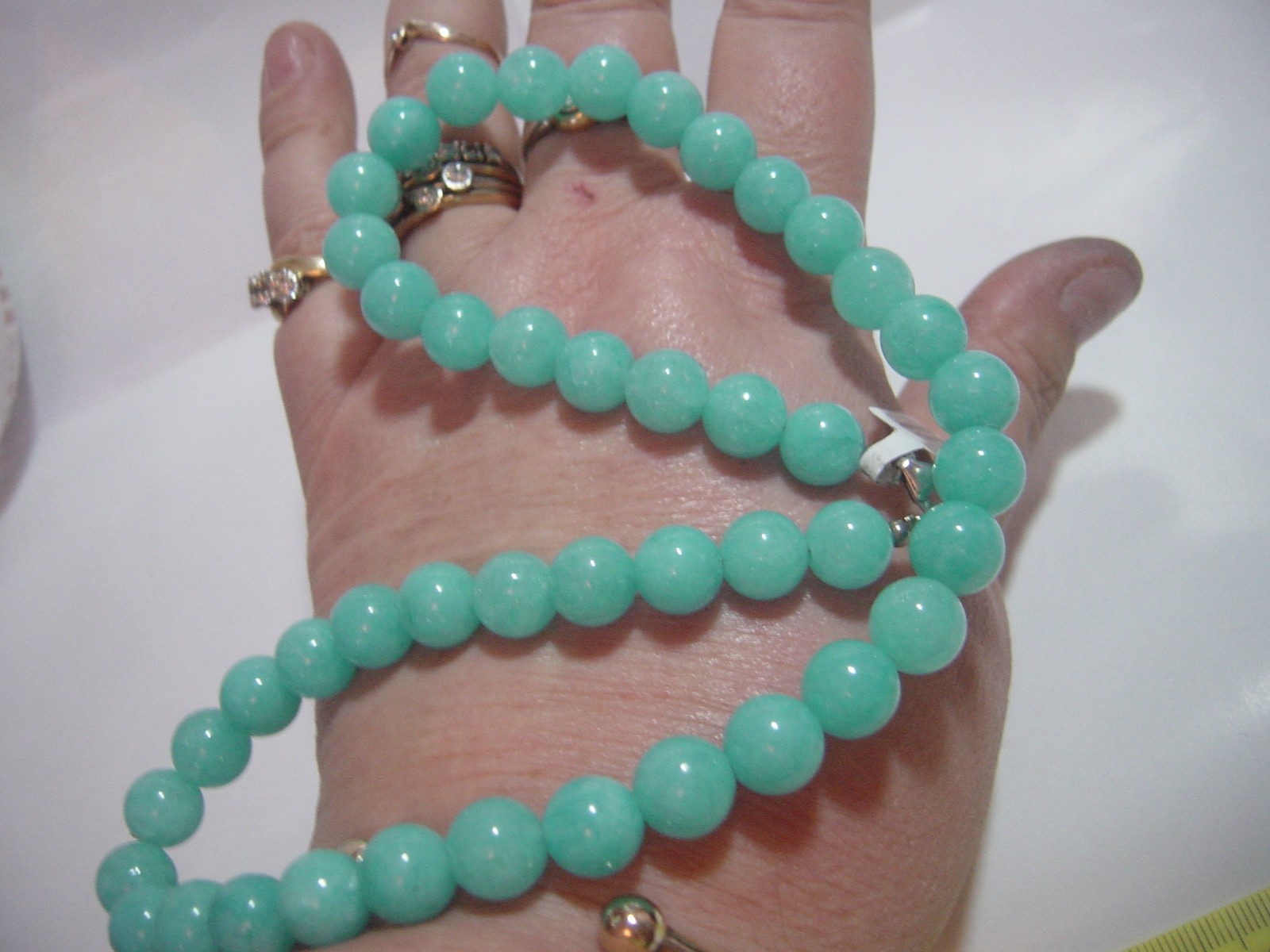 SOLID SILVER -SUPERB-GENUINE NATURAL AAA-GRADE BL… - image 8