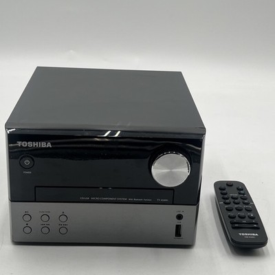 Toshiba TY-ASW91 Mini HiFi System CD/MP3 Player Black W/ Remote Tested Works