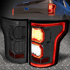 3D CRYSTAL LED FOR 15-17 FORD F150 SMOKED LENS TAIL LIGHT BRAKE PARKING LAMP