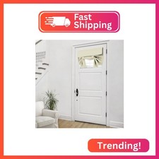 Mecodeco Blackout Elegance French Door Panels, Room Darkening Privacy Cu...