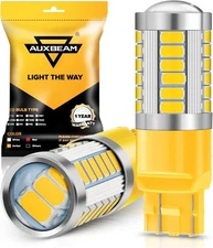 Auxbeam 7440 7443 LED Bulbs for Turn Signal Lights T20 7441 7444 7443, Amber 
