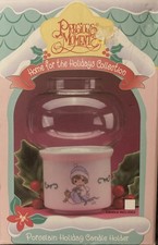 🌻Enesco Precious Moments~Porcelain Holiday Candle Holder~Home For The Holidays