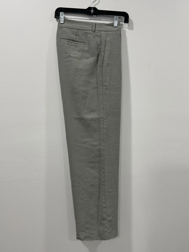 Pantalones/Pantalones Mango Calce Recto Mujer Talla US 8 Verde Foto 2 de 4