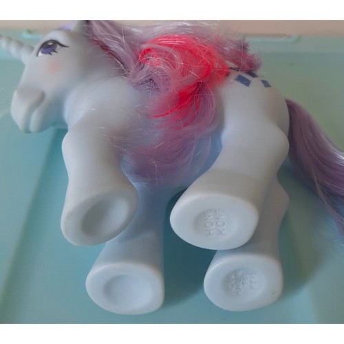 Vintage G1 My Little Pony Sparkler Unicorn EXC Hasbro MLP raro difficile da trovare - Foto 6 di 6