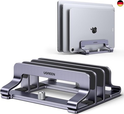 UGREEN Vertikaler Laptop Ständer Aluminium 3 Slot Vertikal Stand Vertikaler 