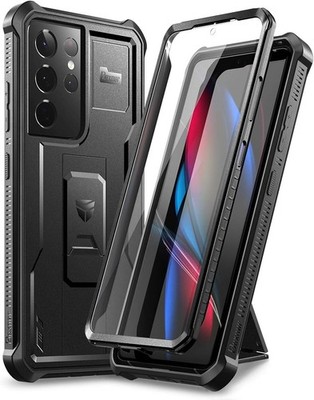 Samsung Galaxy 21 Ultra 5G  6.8 inch Case, Rugged Drop Protection Cover - Black