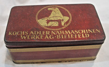 Kochs Adler N&auml;hmaschinen Werke AG Bielefeld Blechdose Sammlerdose ohne Inhalt