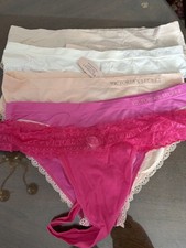 Vintage Victoria's Secret Cheekini/Hiphugger/Cotton Lingerie Sz Large LOT of 5
