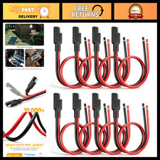 Heavy Duty 14AWG SAE Extension Cable 8PCS 1ft 2-Pin Quick Disconnect Adapter for