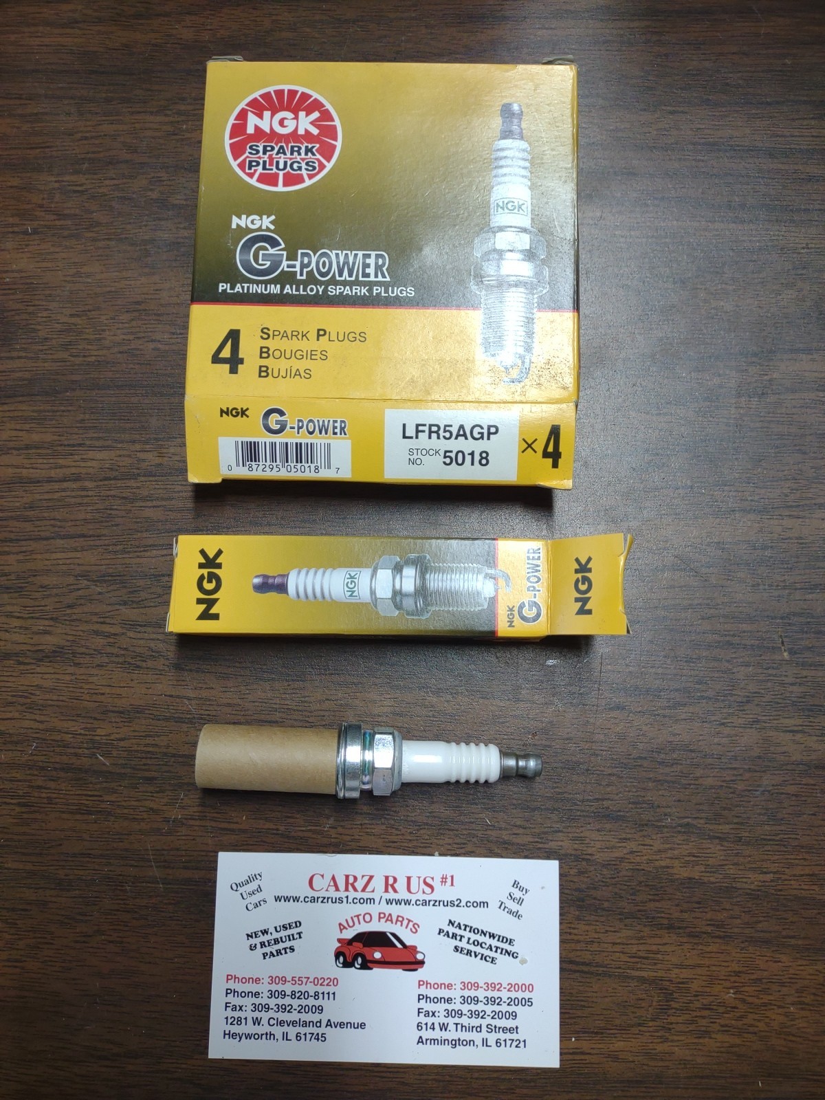 NGK 5018 Spark Plugs LFR5AGP G-POWER Genuine Japan - Pack of 4
