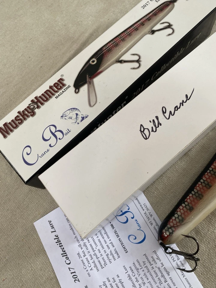 Señuelo grúa Musky Hunter Magazine 2017 coleccionable cebo 180 de 500 Foto 4 de 4