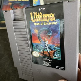 Ultima Quest of the Avatar NES Complete CIB Cartridge + Map + Booklet + Box