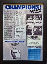 Leeds United Division Two Champions 1923-24 - souvenir print