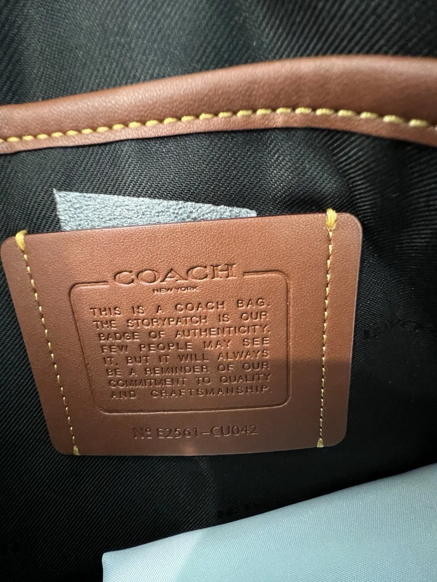 Neu mit Etikett Coach League Messenger Ledertasche