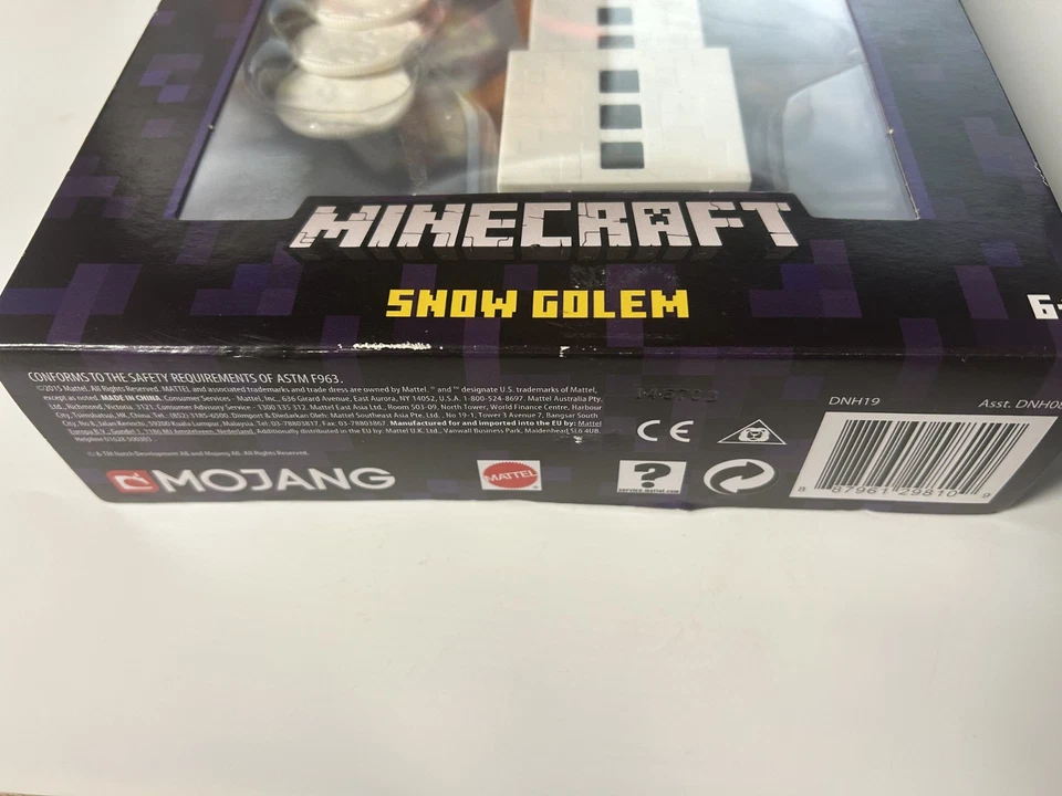 Minecraft Snow Golem Snow Disc Shooter Pumpkin Head Mojang HTF - NEW SEALED! - Image 3 of 4