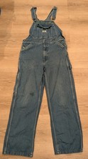 Liberty Men's Denim Bib Overalls 32x32 Carpenter Workwear Cotton Blue