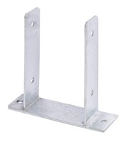 U-PfostenträGer Typ345 Feuerverzinkt Zum Aufschrauben 121X200Mm