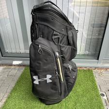 **VERY RARE ** Under Armour Armada Cart Bag Black 14-Way Good Condition Bag Only
