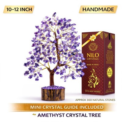 Amethyst Kristall Lebensbaum Geschenk Wohndeko Wohnzimmer Ornament Edelstein
